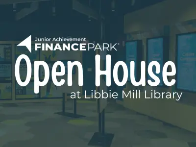 junior achievement finance park open house at libbie mill library